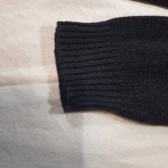 80s Counterparts Sweater Shoulder Pads Long Sleeve Silk & Sequin Detail L/XL siz - Picture 4 of 6